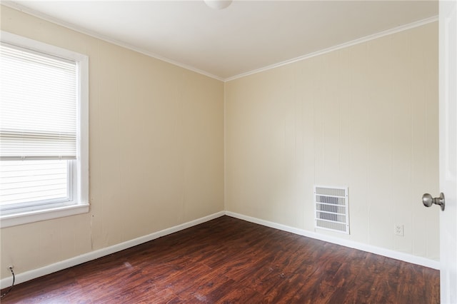 900-902 S Plymouth Ave, Rochester, NY 14608 - empty room featuring dark wood-style flooring and ornamental molding