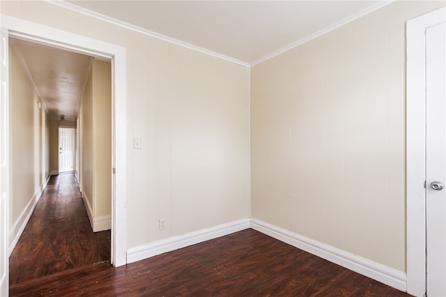 900-902 S Plymouth Ave, Rochester, NY 14608 - spare room featuring dark wood-type flooring and ornamental molding
