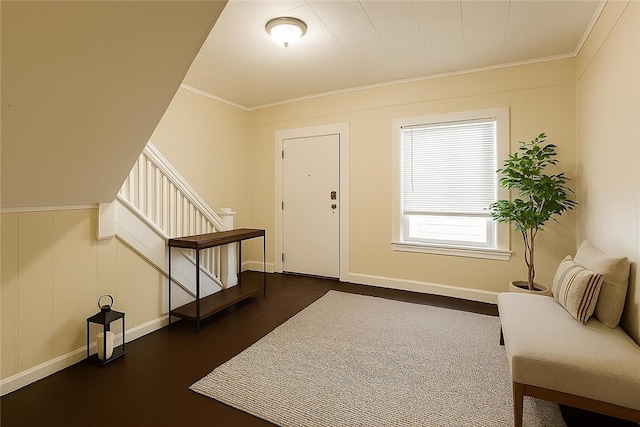 900-902 S Plymouth Ave, Rochester, NY 14608 - foyer featuring stairway and crown molding