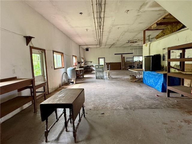 1796 Gladstone Hollow Rd, Andes, NY 13731 - misc room featuring plenty of natural light and unfinished concrete flooring