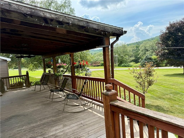1796 Gladstone Hollow Rd, Andes, NY 13731 - deck with a lawn