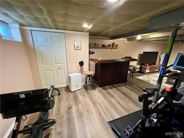 858 Starin Ave, Tonawanda, NY 14223 - exercise area with wood finished floors