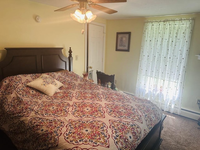 159 County Road 26, Afton, NY 13813 - bedroom featuring carpet and ceiling fan