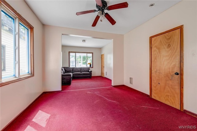 75 Schutrum St, Buffalo, NY 14212 - living room featuring carpet flooring and ceiling fan