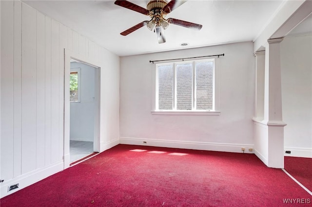 75 Schutrum St, Buffalo, NY 14212 - empty room featuring carpet flooring and ceiling fan