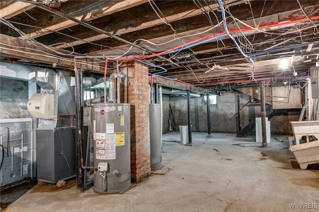 75 Schutrum St, Buffalo, NY 14212 - unfinished basement featuring water heater and heating unit