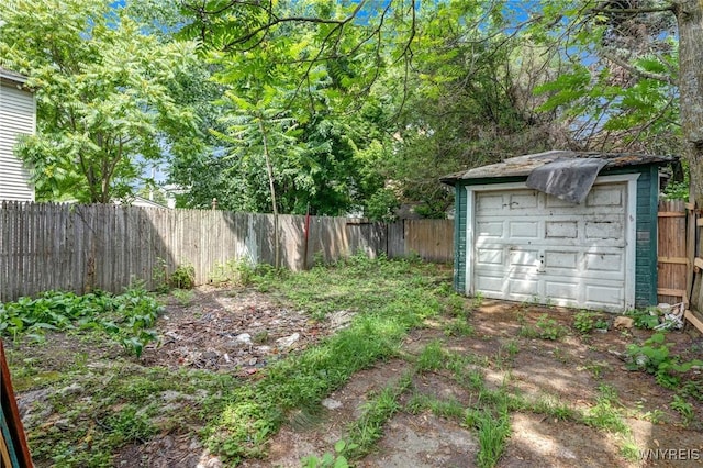 75 Schutrum St, Buffalo, NY 14212 - fenced backyard with an outdoor structure