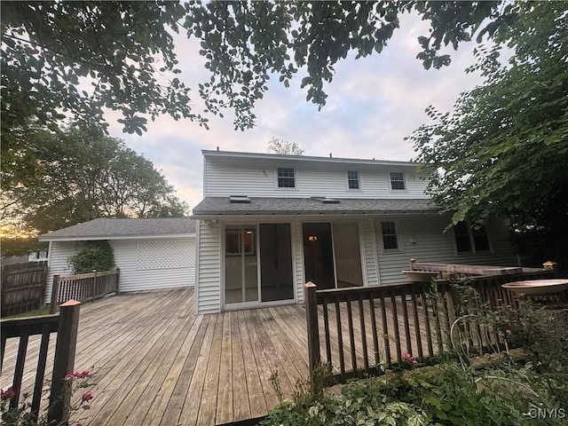 124 N Way, Camillus, NY 13031 - back of house with a deck