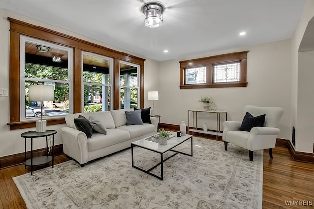 111 Montrose Ave, Buffalo, NY 14214 - living room with wood finished floors and recessed lighting
