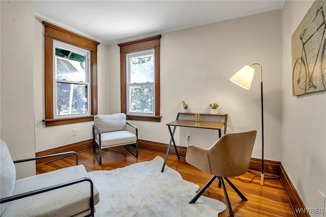 111 Montrose Ave, Buffalo, NY 14214 - living area with wood finished floors and crown molding