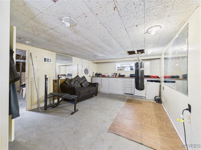 125 Phyllis Ave, Buffalo, NY 14215 - exercise room featuring a paneled ceiling