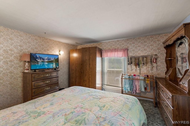 19 Reed St, Lockport City, NY 14094 - bedroom with wallpapered walls and carpet flooring