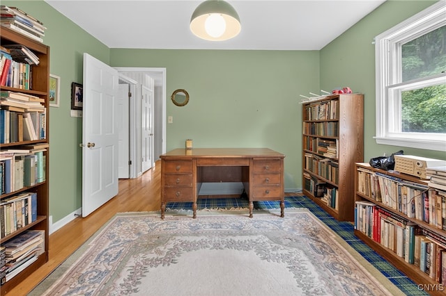 7569 Northfield Ln, Manlius, NY 13104 - office area with wood finished floors and baseboards