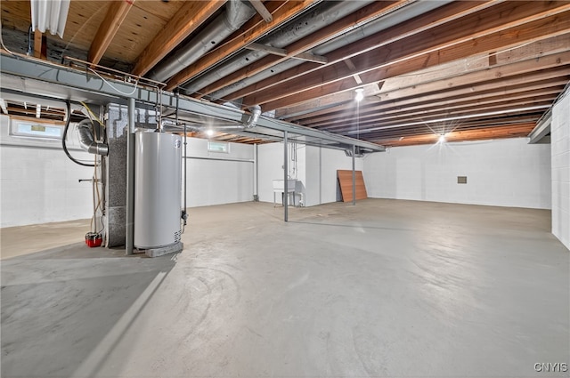 7569 Northfield Ln, Manlius, NY 13104 - below grade area with water heater and a sink