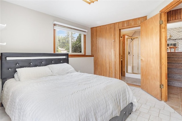 17 Francine Dr, Gates, NY 14606 - bedroom with wooden walls