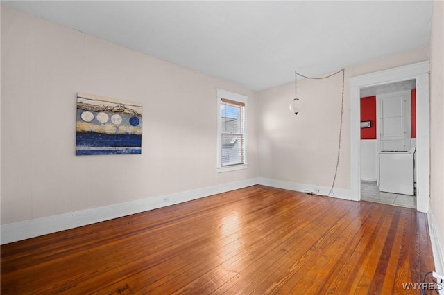 2469 Seneca St, West Seneca, NY 14210 - unfurnished room featuring wood-type flooring and baseboards