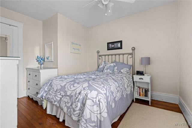 2469 Seneca St, West Seneca, NY 14210 - bedroom with wood finished floors and a ceiling fan