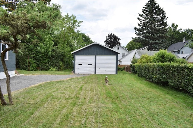 360 Ellison St, Rochester, NY 14609 - view of yard featuring an outbuilding and a garage