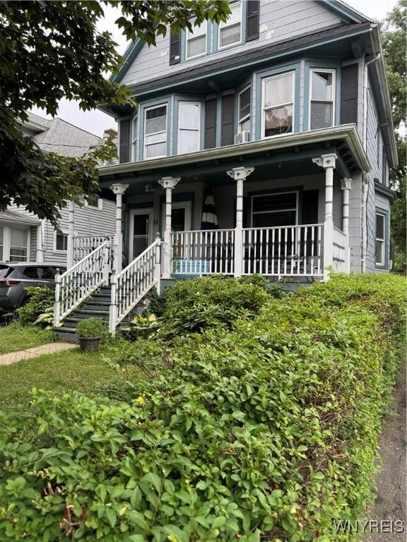 51 Ashton Pl, Buffalo, NY 14220 - view of front of house with covered porch