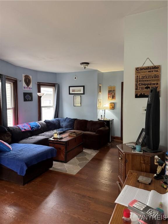 51 Ashton Pl, Buffalo, NY 14220 - living room featuring wood finished floors