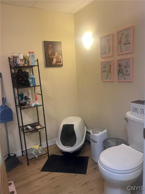 20 Pond Path, Oswego, NY 13126 - half bathroom featuring wood finished floors and toilet