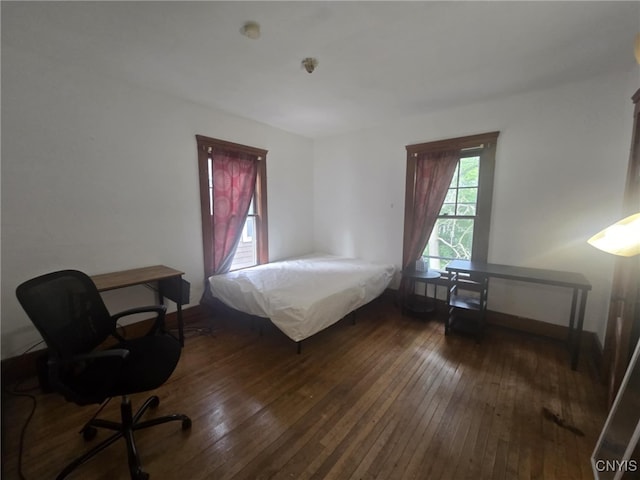 826 Lancaster Ave, Syracuse, NY 13210 - bedroom with hardwood / wood-style flooring and an office area