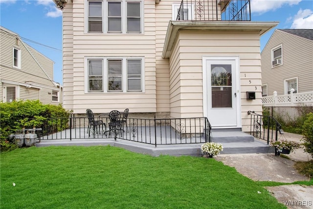153 Hinman Ave, Buffalo, NY 14216 - view of exterior entry featuring a patio
