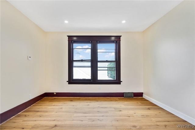 153 Hinman Ave, Buffalo, NY 14216 - unfurnished room with light wood-style floors and recessed lighting