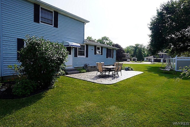 4 Windtree Ln, West Seneca, NY 14224 - view of grassy yard featuring a patio area and entry steps