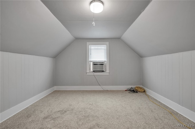 1871 Eggert Rd, Amherst, NY 14226 - bonus room with cooling unit, carpet flooring, and vaulted ceiling