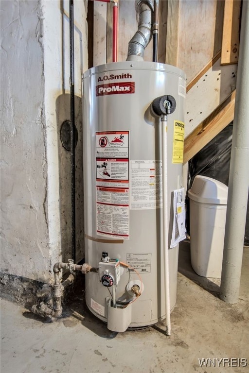 1871 Eggert Rd, Amherst, NY 14226 - utility room featuring gas water heater