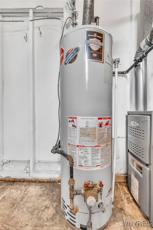 302 Midland Ave, Tonawanda, NY 14223 - utility room featuring water heater