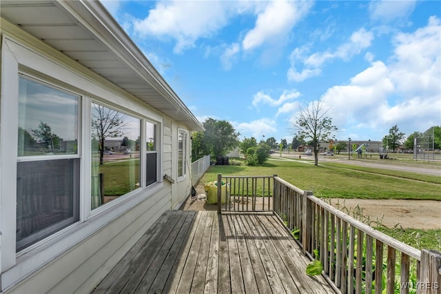 302 Midland Ave, Tonawanda, NY 14223 - wooden terrace featuring a yard