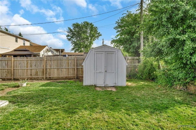 302 Midland Ave, Tonawanda, NY 14223 - fenced backyard featuring a storage shed