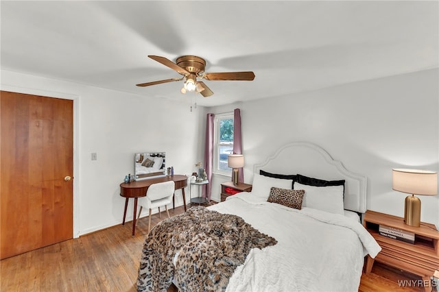 302 Midland Ave, Tonawanda, NY 14223 - bedroom featuring wood finished floors and ceiling fan