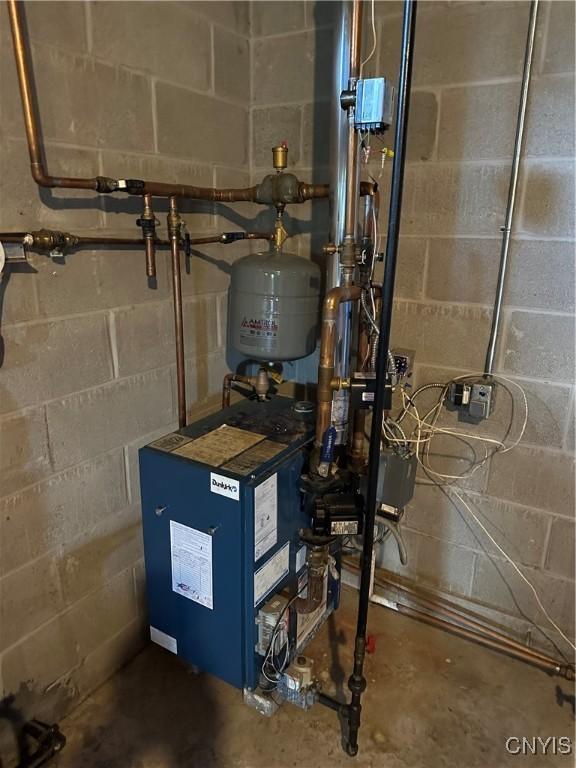 3370 Hicks Rd, Scipio, NY 13118 - utilities featuring a heating unit