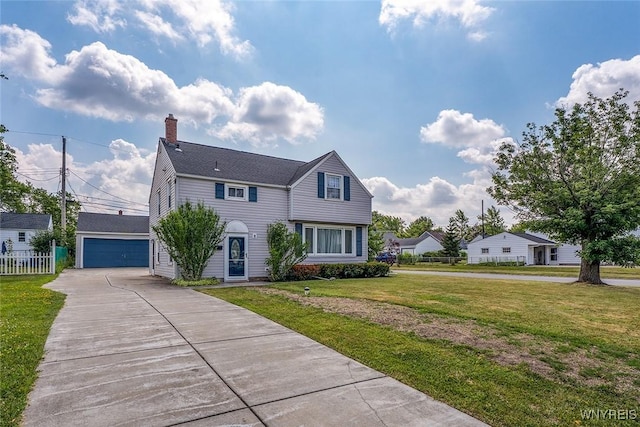 165 Kelvin Dr, Tonawanda, NY 14223 - view of front of house with a chimney and a garage
