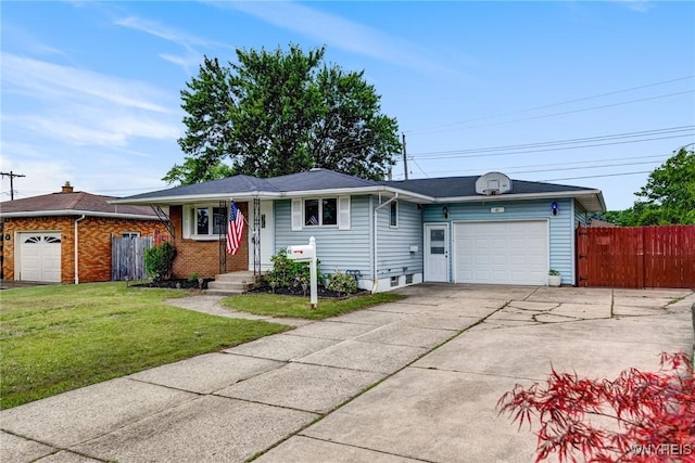 41 Dennis Ln, Cheektowaga, NY 14227 - ranch-style home featuring a garage, driveway, and brick siding
