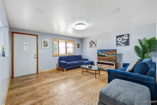 41 Dennis Ln, Cheektowaga, NY 14227 - living room with light wood-type flooring and baseboards