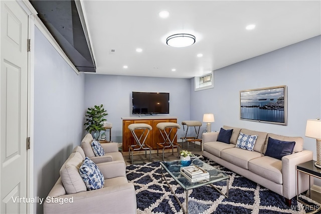 41 Dennis Ln, Cheektowaga, NY 14227 - living area featuring recessed lighting and wood finished floors