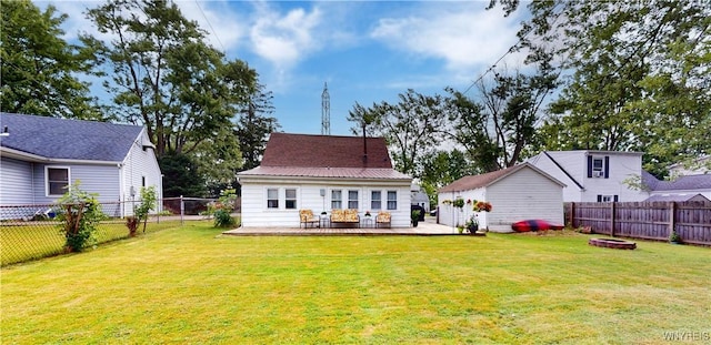 78 Heather Rd, Cheektowaga, NY 14225 - back of property featuring a wooden deck, a fenced backyard, and an outdoor fire pit