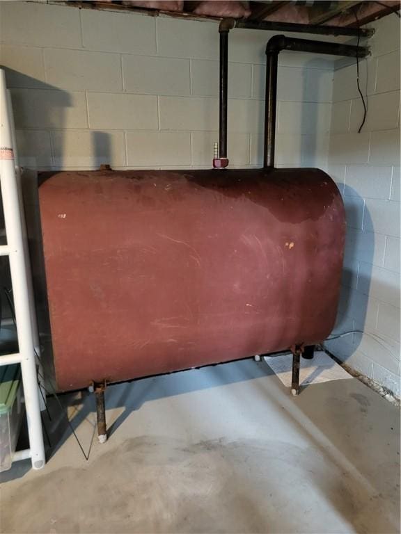138 Dingman Hill Rd, Bainbridge, NY 13733 - basement view of heating fuel and unfinished concrete floors