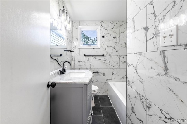 370 W W Girard Blvd, Tonawanda, NY 14217 - full bathroom with vanity and tile patterned floors