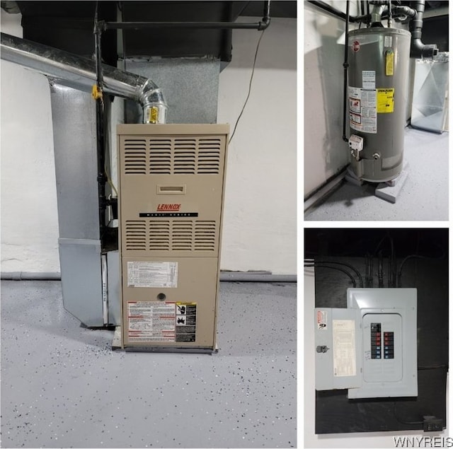 370 W W Girard Blvd, Tonawanda, NY 14217 - utility room with gas water heater and electric panel