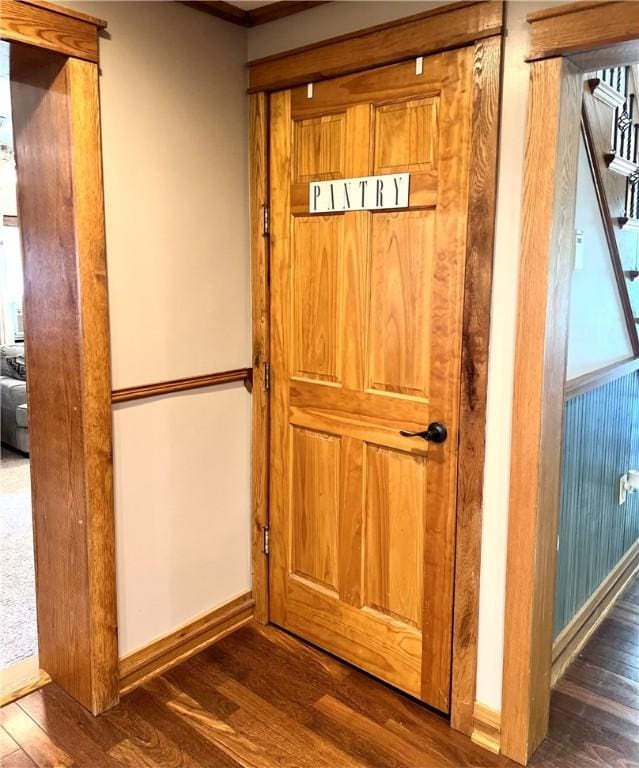 110 Mcmaster St, Bath, NY 14810 - detailed view of wood finished floors and baseboards