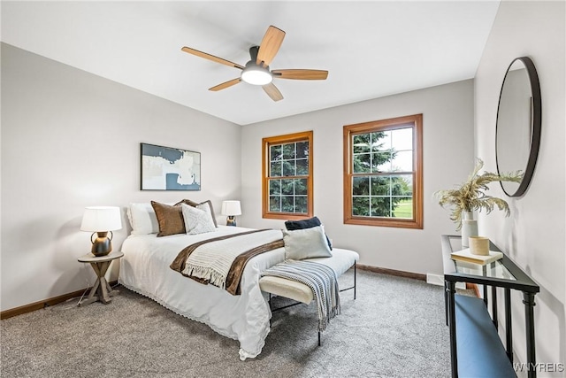 374 Dewey Ave, Buffalo, NY 14214 - bedroom with light colored carpet and ceiling fan