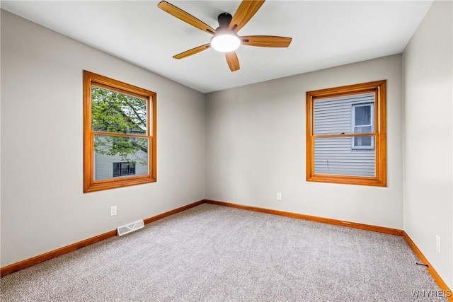 374 Dewey Ave, Buffalo, NY 14214 - empty room featuring carpet and ceiling fan