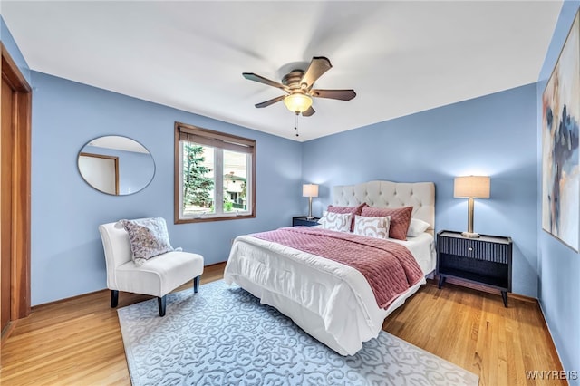 94 N Seine Dr, Cheektowaga, NY 14227 - bedroom featuring light wood-type flooring and a ceiling fan
