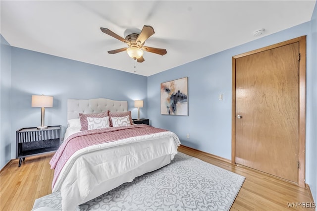 94 N Seine Dr, Cheektowaga, NY 14227 - bedroom featuring light wood finished floors and a ceiling fan