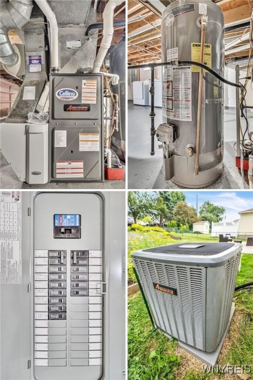 94 N Seine Dr, Cheektowaga, NY 14227 - utility room with water heater and electric panel